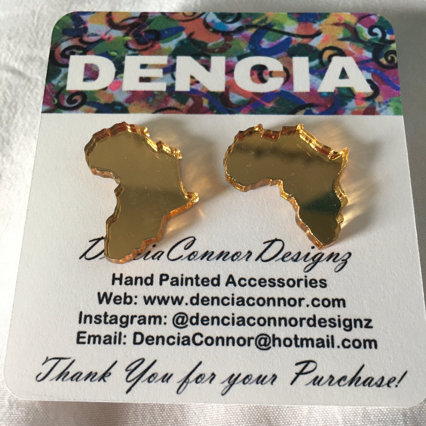 Abebi gold acylic - small