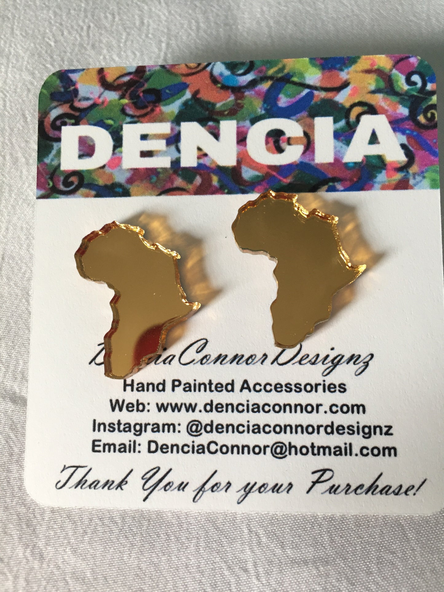 Abebi gold acylic - small